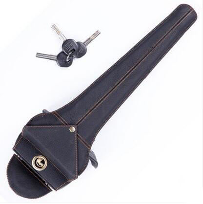 YH1985 Adjustable Leather Steering Wheel Lock - Anti-Theft Car Security Device
