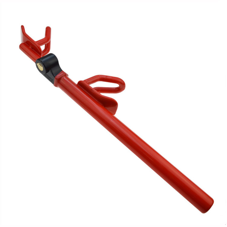 YH1855 Steel Car Steering Wheel and Truck Pedal Lock with Key - Anti-Theft Device | Ningbo Hengda