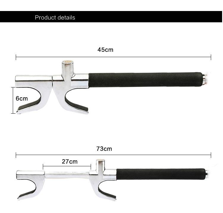 YH1194 RTS Car Steering Wheel Lock - U-Shaped Anti-Theft Device | Ningbo Hengda Die-casting Lock Fac