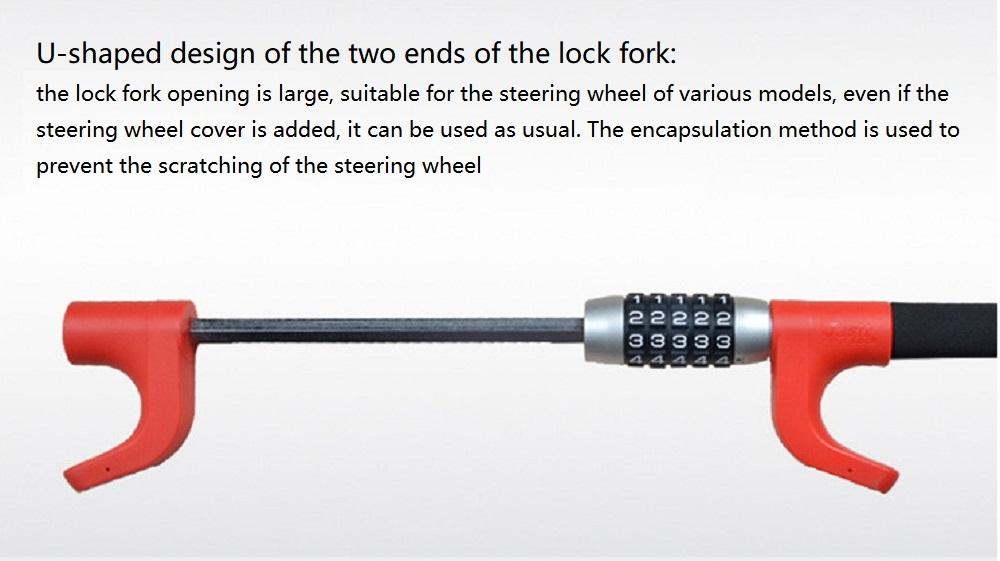 YH9130 RTS New Design Secret Code Steering Wheel Lock Combination Lock - Ningbo Hengda Die-casting L